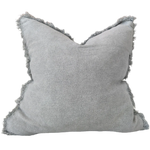 Matera Stonewashed Heavy Weight French Linen Cushion - Blue Grey