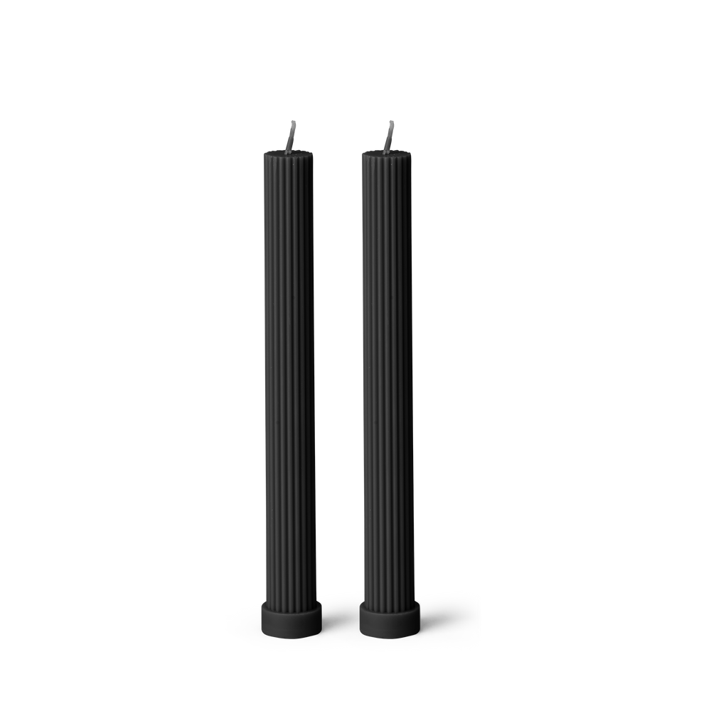 Column Pillar Candle Black