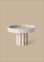 Column Tray - Round / Travertine