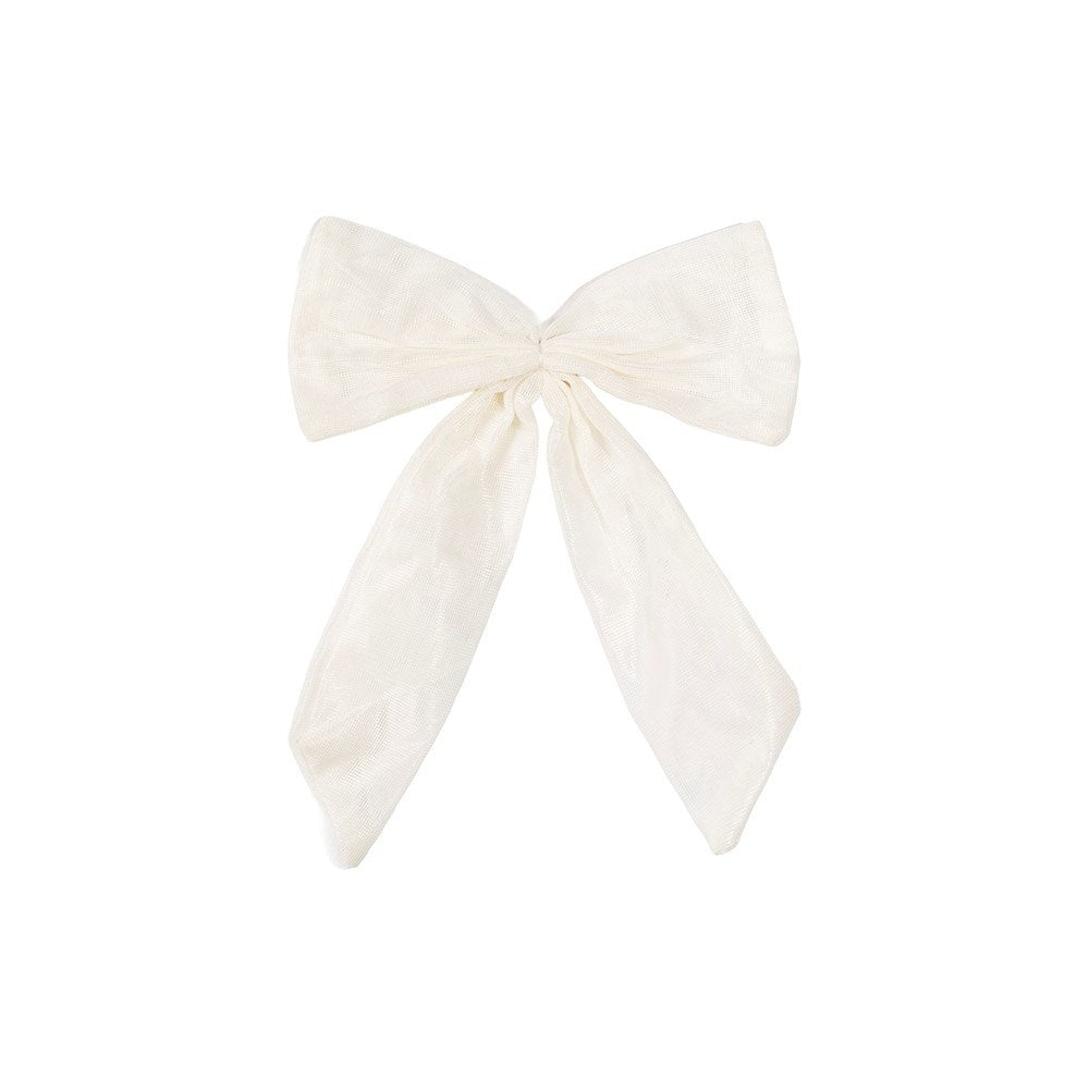 LUVA Bow w/ Tree Clip Mesh Cream