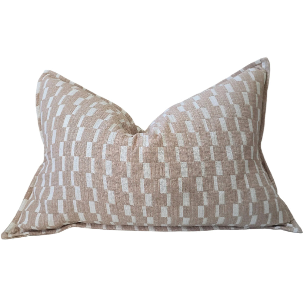 Mosaic Jacquard Linen Cotton Cushion