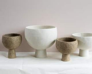 Simone Karras Vessel  XLarge White Raku