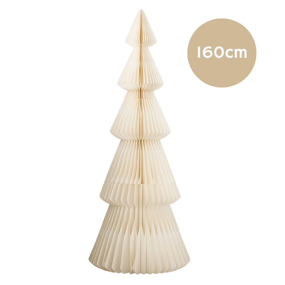 Paper Evergreen Tree Off-White 160cm