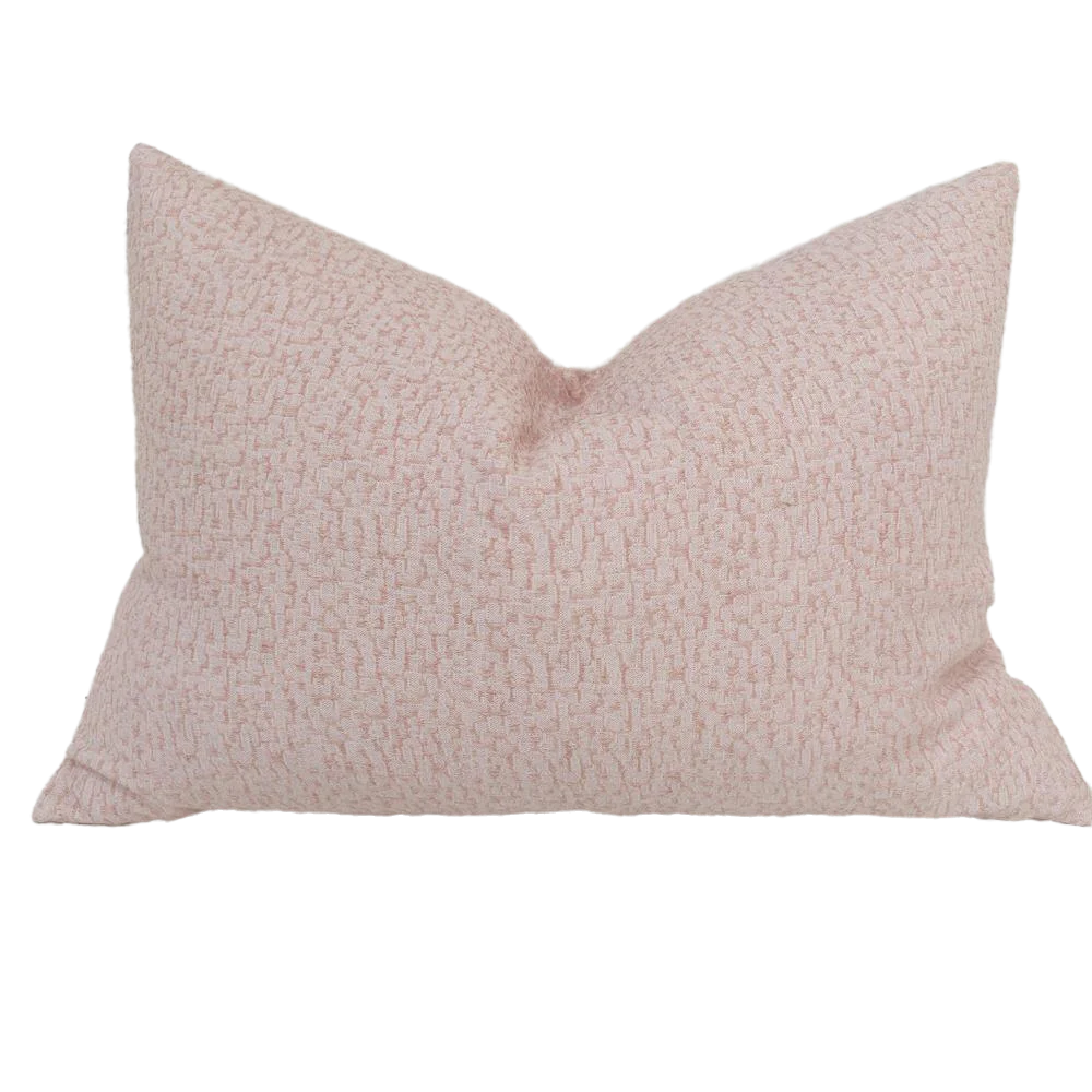 Hayla Jacquard Double Sided Cotton Linen Pink