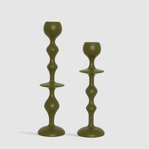 
            
                Load image into Gallery viewer, Infinity Candle Holder - Olive Medium
            
        