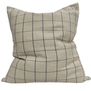 Irish Plaid Rustic Linen Cotton Cushion