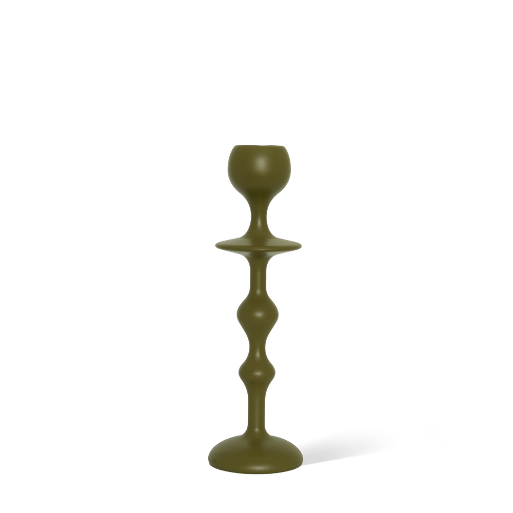 
            
                Load image into Gallery viewer, Infinity Candle Holder - Olive Medium
            
        