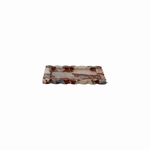 CoTheory Palazzo Medium Scalloped Tray - Brown Calacatta