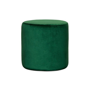 SOHO VELVET OTTOMAN SMALL – IVY GREEN