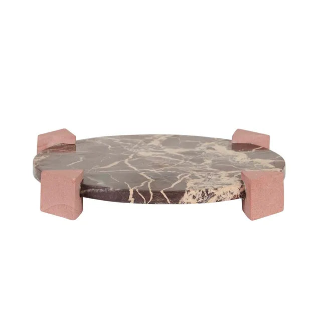 Rufus Hedra Round Tray - Cherry Rose Gold