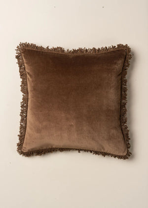 Velvet Cushion | Chocolate