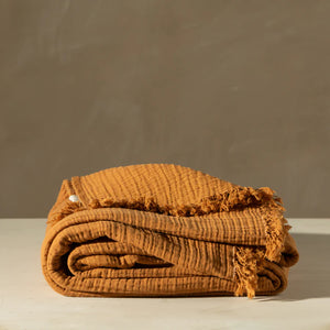 Enes Bedcover | Terracotta