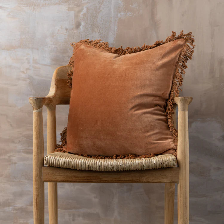 SAARDE Velvet Cushion Range | Terracotta