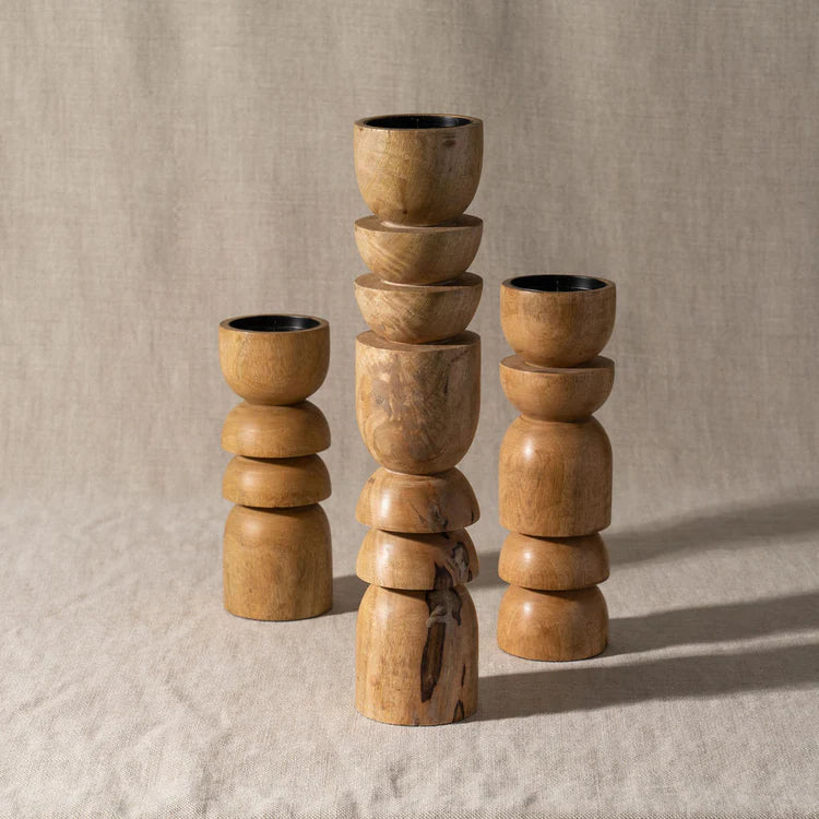 Alev Candle Holder | Natural