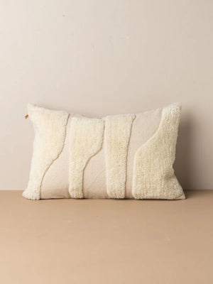 Abstract Lumbar Cushion - Ivory