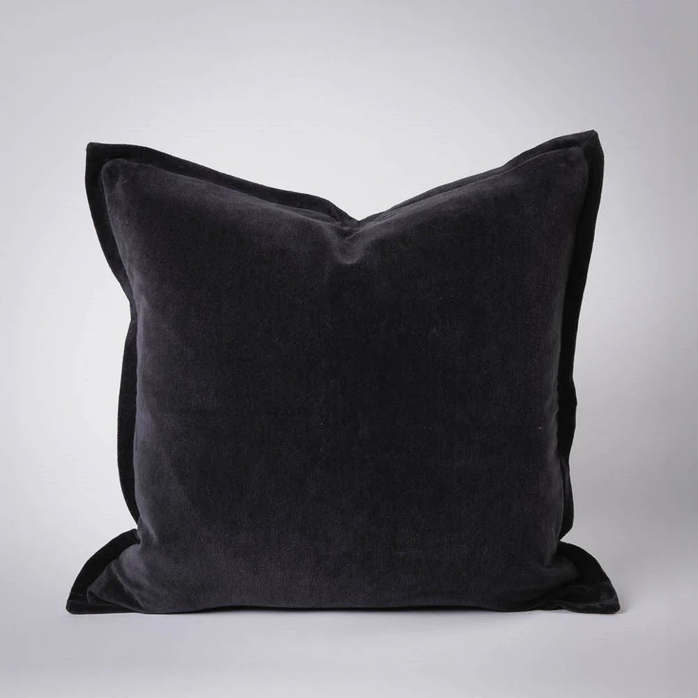 Evelyn Velvet Cushion - Midnight