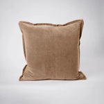 Evelyn Velvet Cushion - Natural