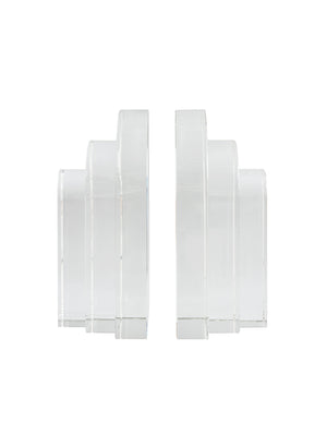 GREG NATALE PALAZZO CRYSTAL BOOKENDS