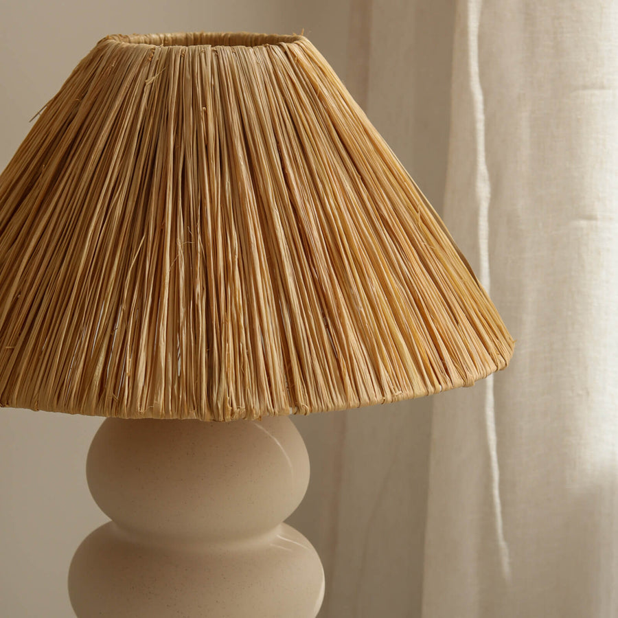 
            
                Load image into Gallery viewer, Sofia Raffia Table Lamp
            
        