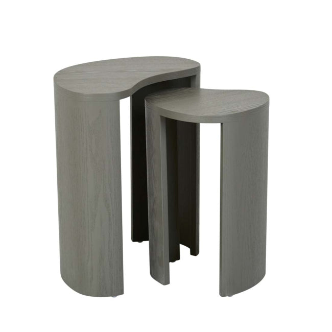 Oberon Curve Set Of 2 Side Table - Thyme