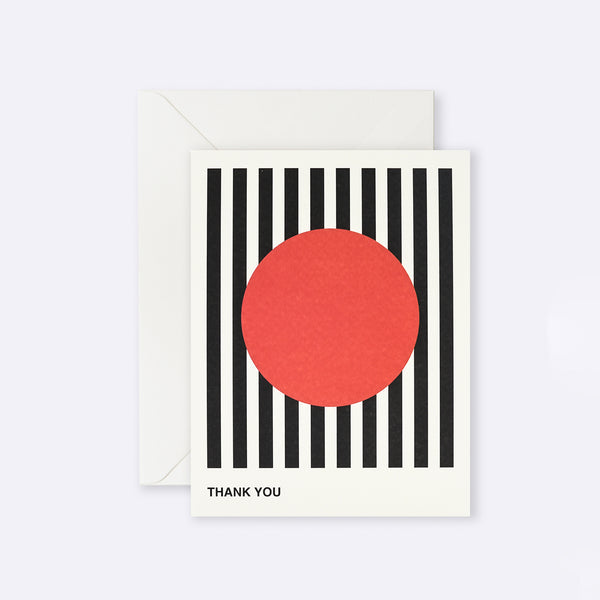 Card | Thank You Black Stripe