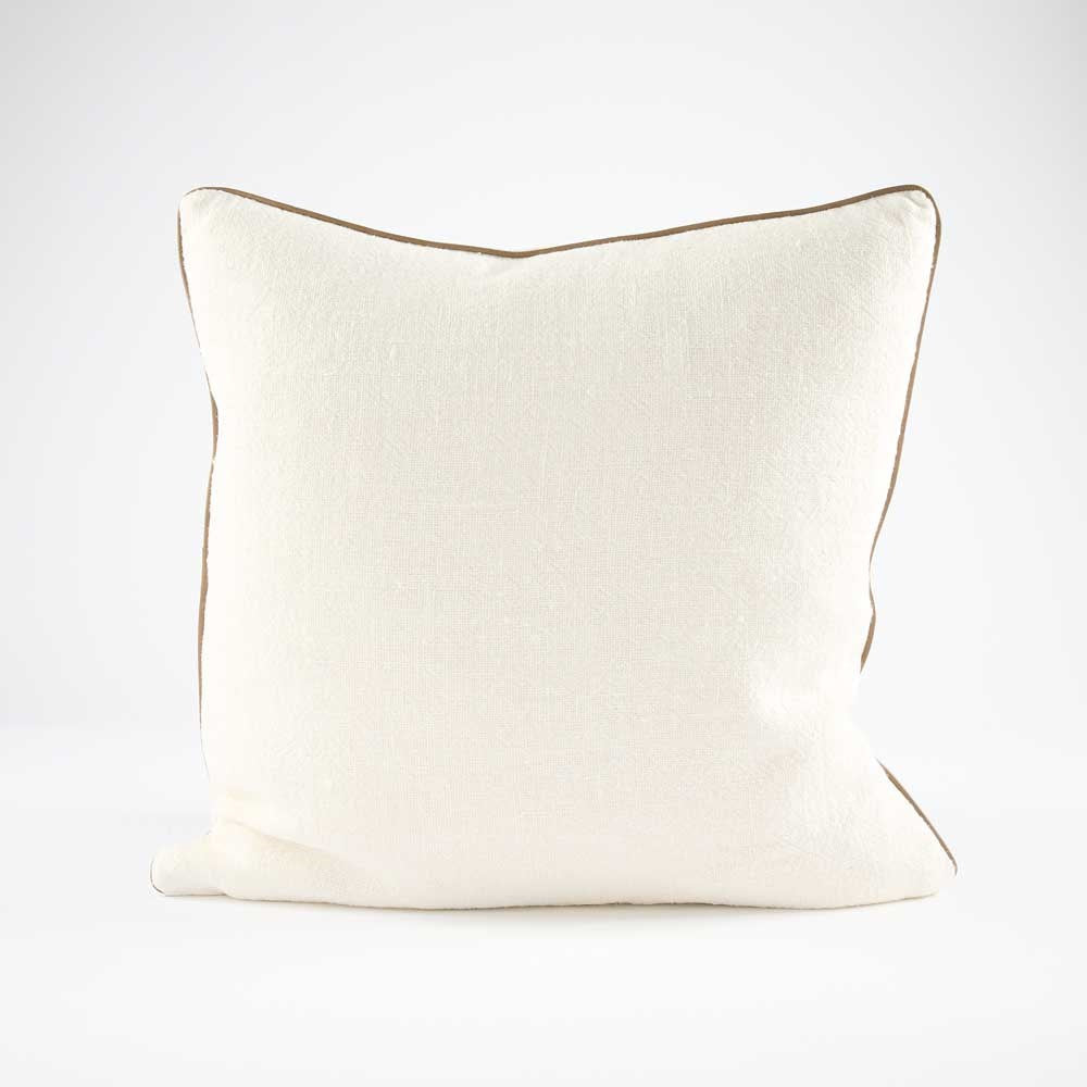 Muse Linen Cushion - White 50x50cm