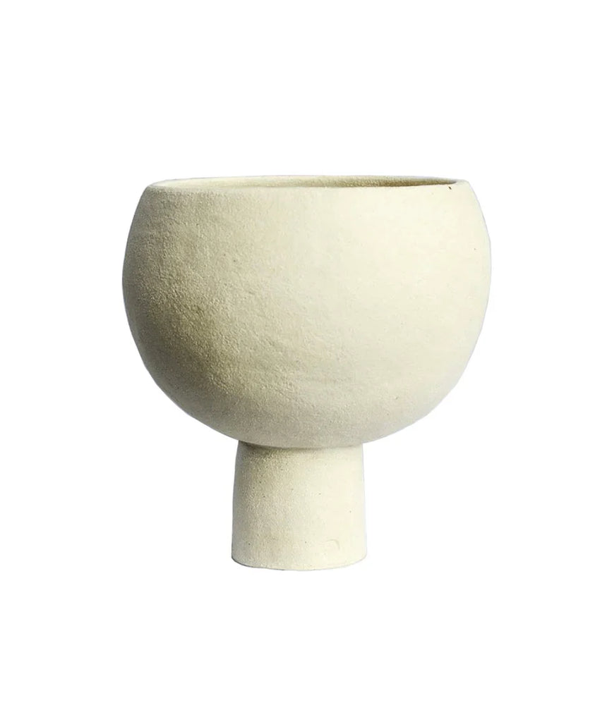 Simone Karras Vessel  XLarge White Raku