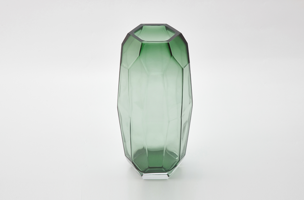 Radiant Vase Polished Emerald Medium