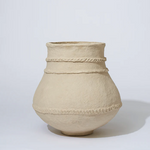 COTTON MACHE ROPE VESSEL HONEY