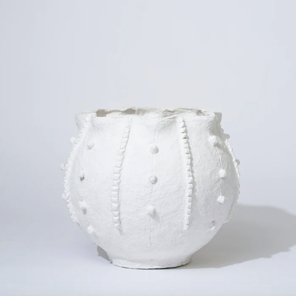 COTTON MACHE POBBLE VESSEL MOONLIGHT