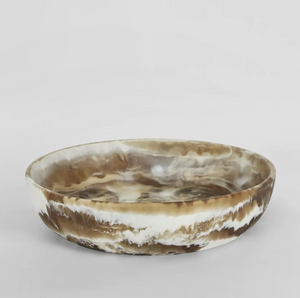 HALO SWIRL RESIN SERVING BOWL LARGE LATTE