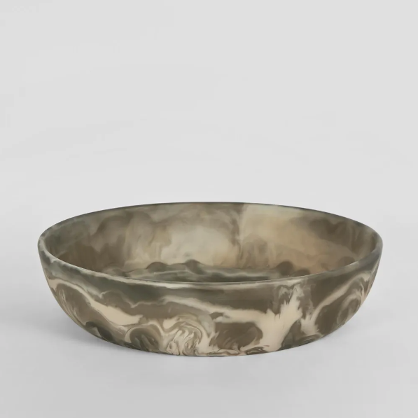 HALO SWIRL RESIN SERVING BOWL LARGE COCA