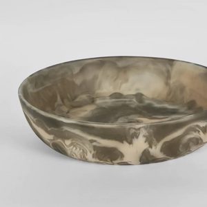 HALO SWIRL RESIN SERVING BOWL LARGE COCA