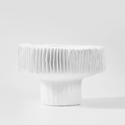 Chanterelle Vase Plaster Low