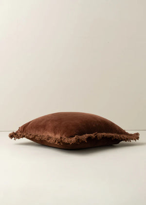 Velvet Cushion | Chocolate