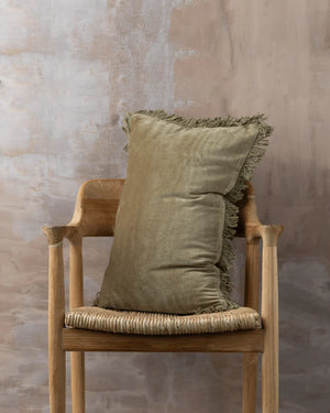 SAARDE Velvet Cushion Range | Olive
