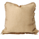 Rustic Jute Linen Cushion 60cm Square - Bali