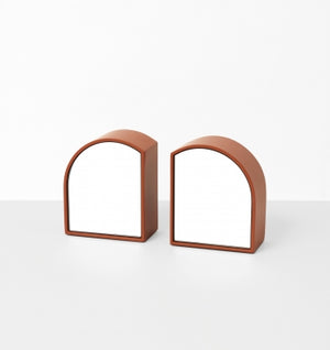 Archie Bookends Pair - Rust