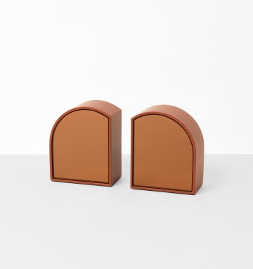 Archie Bookends Pair - Rust