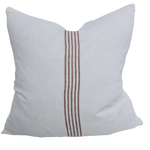 Casa Texture Pure French Linen Cushion - Serape Striped Clay