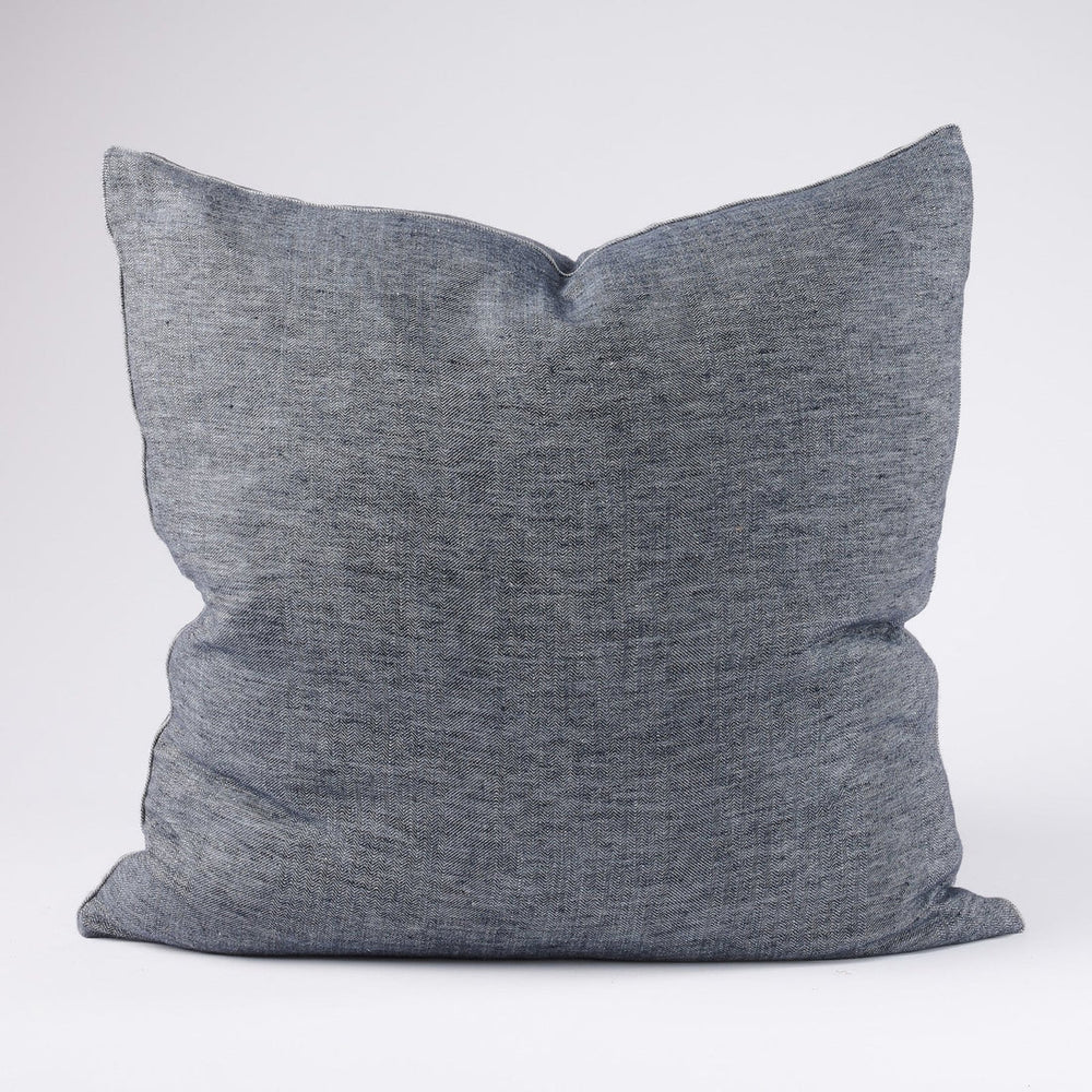 
            
                Load image into Gallery viewer, Halcyon Linen Cushion - Ink
            
        