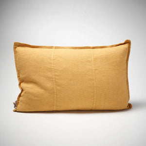 LUCA LINEN CUSHION - TUMERIC