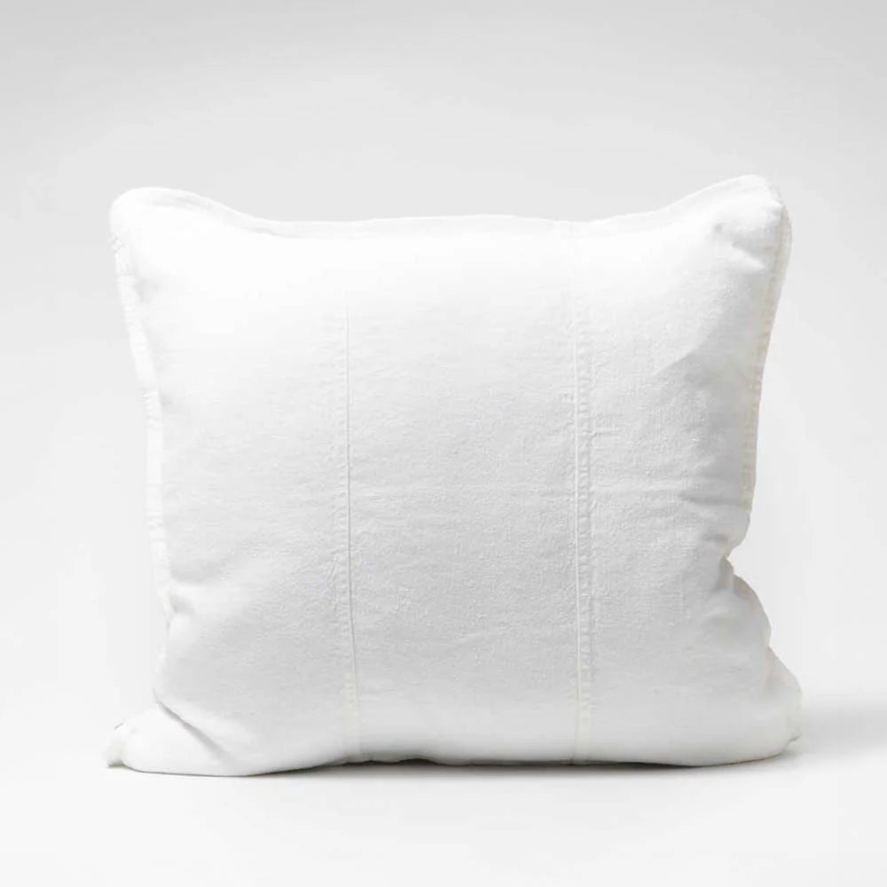 LUCA LINEN CUSHION - OFF WHITE