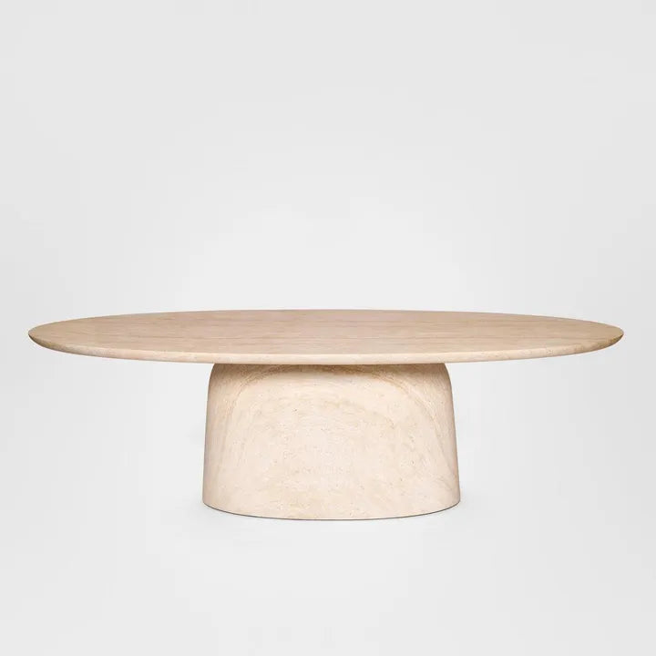 Corsica Oval Dining Table Ivory