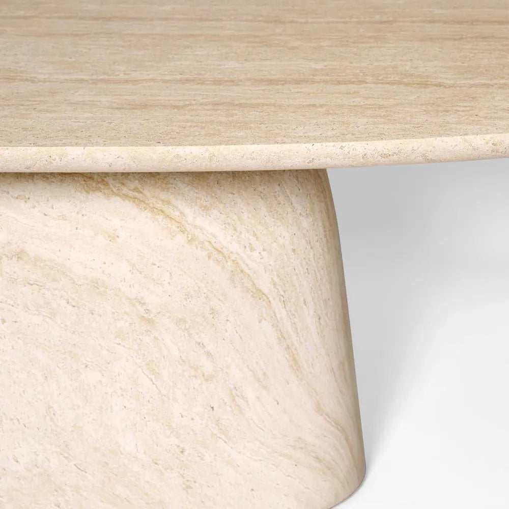 Corsica Oval Dining Table Ivory