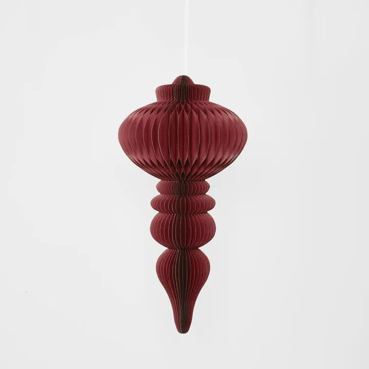 Giant Paper Spire Finial Decoration Red