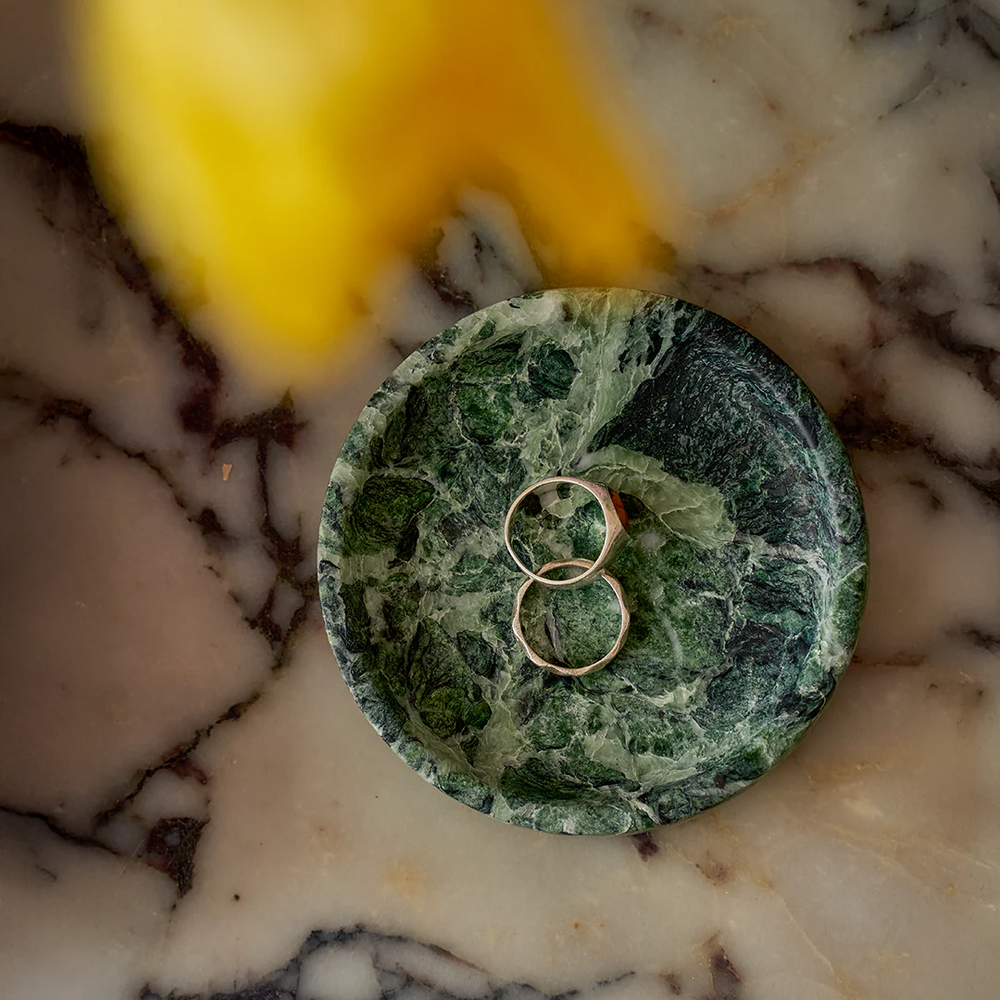 Linea Small Marble Dish - Verde Alpi Marble