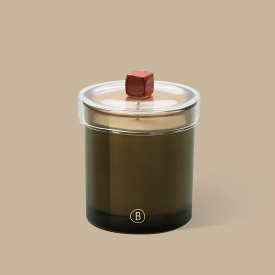 Rainforest Sunlight Scented Candle w Tiger Eye Lid