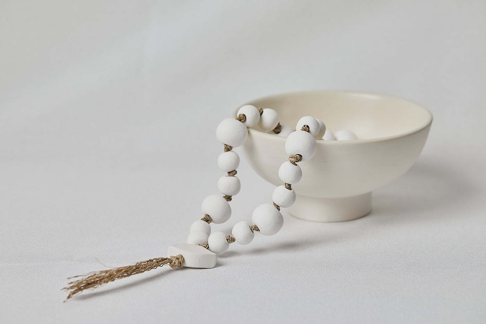 Zoi ceramic bowl & worry beads