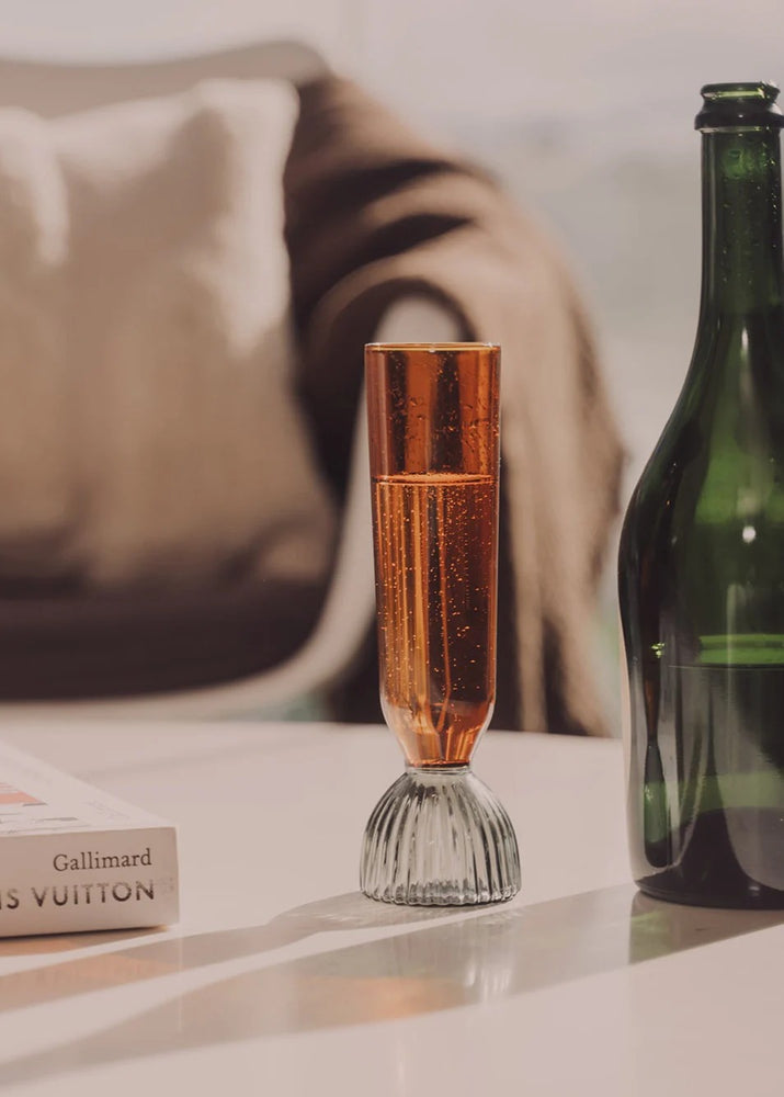 Kairos Champagne Flute | Smoke/Dark Amber | Set of 2